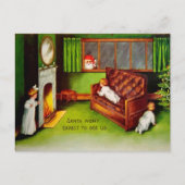 ヴィンテージ隠し子クリスマスポストカード ポストカード (正面)