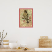 ヴィンテージ雀 ポスター (キッチン)