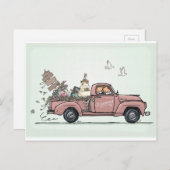 ヴィンテージ集荷車 ポストカード (正面/裏面)