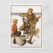 ヴィンテージ雑誌カバーアート付きポストカード ポストカード (正面)