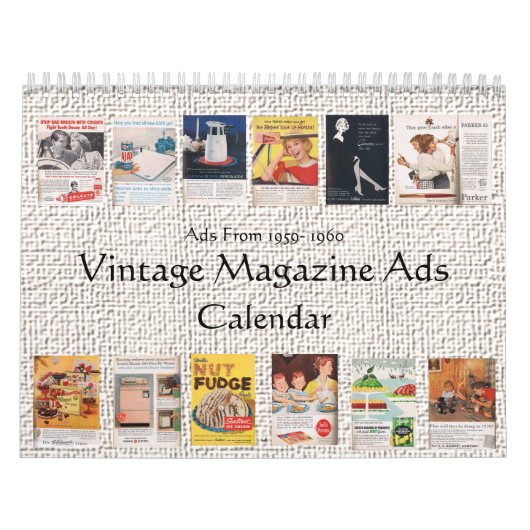 ヴィンテージ雑誌広告カレンダー カレンダー (カバー)