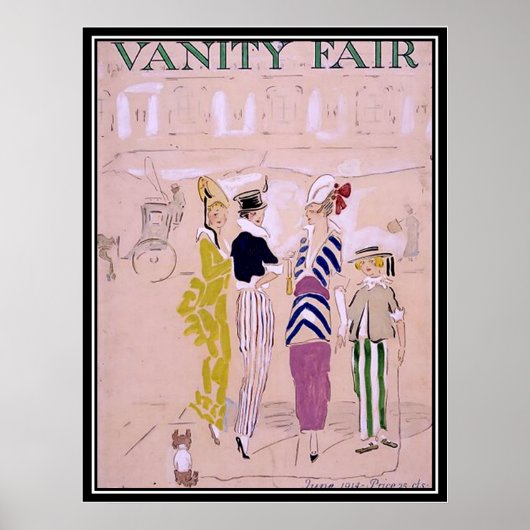 ヴィンテージ雑誌表紙 1914 アールデコポスター ポスター (正面)