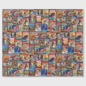 ヴィンテージ雑誌、パルプ雑誌包装紙 ラッピングペーパー (フラット)