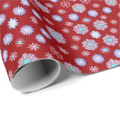 ヴィンテージ雪が赤 ラッピングペーパー (ロールコーナー)