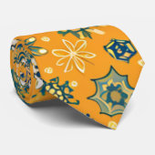 ヴィンテージ雪が黄色 ネクタイ (ロール)