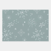 ヴィンテージ雪そりのカード「メリークリスマス」 ラッピングペーパーシート (正面2)