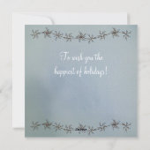 ヴィンテージ雪だるまとスコットランドのクリスマスカード シーズンカード (裏面)