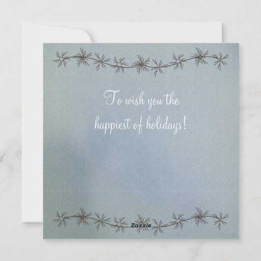 ヴィンテージ雪だるまとスコットランドのクリスマスカード シーズンカード (裏面)