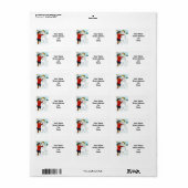 ヴィンテージ雪だるまと子 ラベル (フルシート)