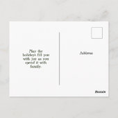 ヴィンテージ雪だるまはがき ポストカード (裏面)