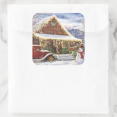 ヴィンテージ雪だるまカントリーストア スクエアシール (バッグ)