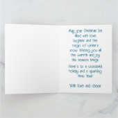 ヴィンテージ雪だるまクリスマス切手 カード (内部)