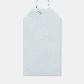 ヴィンテージ雪だるまクリスマス誕生日ボーイメッセージカード ギフトタグ (裏面)