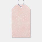 ヴィンテージ雪だるまクリスマス1st誕生日メッセージカード ギフトタグ (裏面)