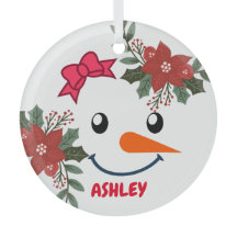 ヴィンテージ雪だるまフローラクリスマス