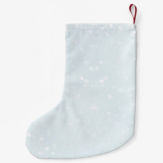 ヴィンテージ雪だるまボーイブルー1stクリスマスストッキング スモールクリスマスストッキング (裏面)