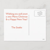 ヴィンテージ雪だるまポストカード シーズンポストカード (裏面)