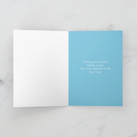 ヴィンテージ雪だるまメリークリスマスビクトリアンヴィレッジ シーズンカード (内部)