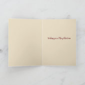 ヴィンテージ雪だるまメリークリスマス冬の休日 シーズンカード (内部)