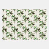 ヴィンテージ雪だるま包装紙シート ラッピングペーパーシート (正面2)