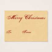 ヴィンテージ雪だるま名タグ (裏面)