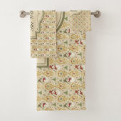 ヴィンテージ雪だるま&クリスマスツリーカスタム バスタオルセット (インサイチュ)