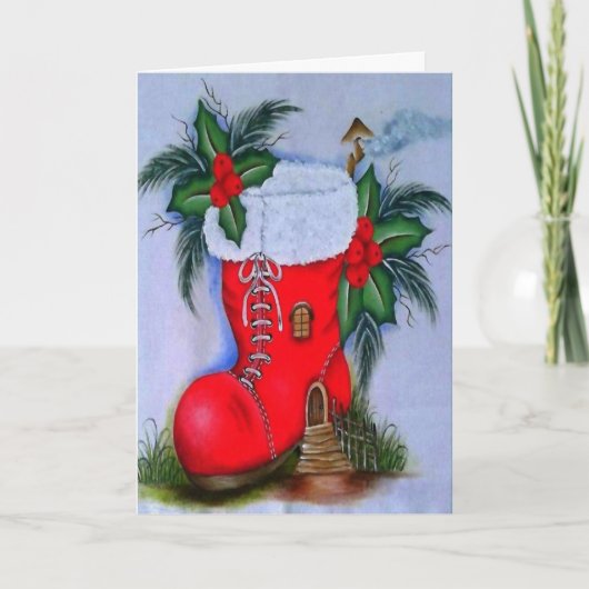 ヴィンテージ雪だるま シーズンカード (正面)