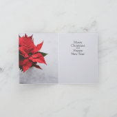 ヴィンテージ雪だるま、吹モールドB/Wフォト シーズンカード (内部)