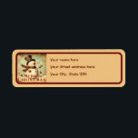 ヴィンテージ雪だるま- Merry Christmas return label ラベル<br><div class="desc">ヴィンテージ雪だるま- Merry Christmas return labelsで休日の対応を完了。これらのラ魅力的ベルは、あなたのクリスマスカードやパッケージに郷愁のtouchを追加する楽しいヴィンテージ雪だるまデザインを特徴とする。粘着の裏地高品質で、これらのラベルは封筒やパッケージに確実に貼り付き、メールがスタイルに届くことを保証する。シーズンの喜びを広げ、ヴィンテージ雪だるまと声明を作る – メリークリスマスリターンラベル。</div>