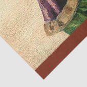 ヴィンテージ雪とトナカイのクリスマス 薄葉紙 (詳細)