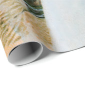 ヴィンテージ雪の冬の景色 ラッピングペーパー (ロールコーナー)