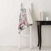 ヴィンテージ雪の木とオーナメントスケッチ シェルパブランケット (インサイチュ)