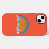 ヴィンテージ雪山ピークケースメイトiPhoneケース Case-Mate iPhoneケース (裏面 (横))