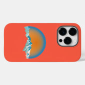 ヴィンテージ雪山ピークケースメイトiPhoneケース Case-Mate iPhoneケース (裏面 (横))