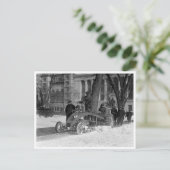 ヴィンテージ雪掻き ポストカード (スタンド正面)