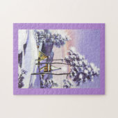 ヴィンテージ雪景色 ジグソーパズル (横)