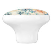 ヴィンテージ雪片パターン – セラミックノブ (側面)