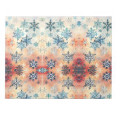 ヴィンテージ雪片パターン – メモ帳 (正面)