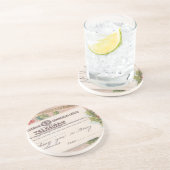 ヴィンテージ電信メリークリスマス コースター (側面)