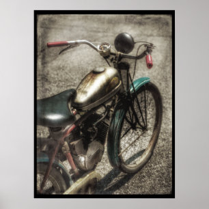 ヴィンテージ電動自転車ポスター ポスター