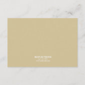 ヴィンテージ電報スタイルの結婚式受付案内 エンクロージャーカード (裏面)