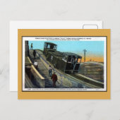 ヴィンテージ電気ラバ曳航船パナマ運河 ポストカード (正面/裏面)