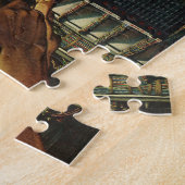 ヴィンテージ電気工事用回路遮断器パネル ジグソーパズル (側面)