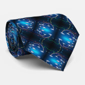 ヴィンテージ電気紳士のサテンクラウドスクエア ネクタイ (ロール)