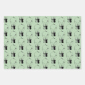 ヴィンテージ電球パターンの包装紙シート ラッピングペーパーシート (正面3)