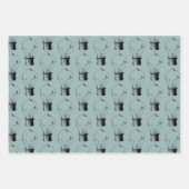 ヴィンテージ電球パターンの包装紙シート ラッピングペーパーシート (正面2)