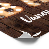 ヴィンテージ電球 バーサイン ポスター (角)