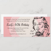 ヴィンテージ電話チャット 招待状 (正面/裏面)