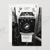 ヴィンテージ電話ブース葉書 ポストカード (正面/裏面)