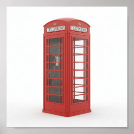 ヴィンテージ電話ブース ポスター